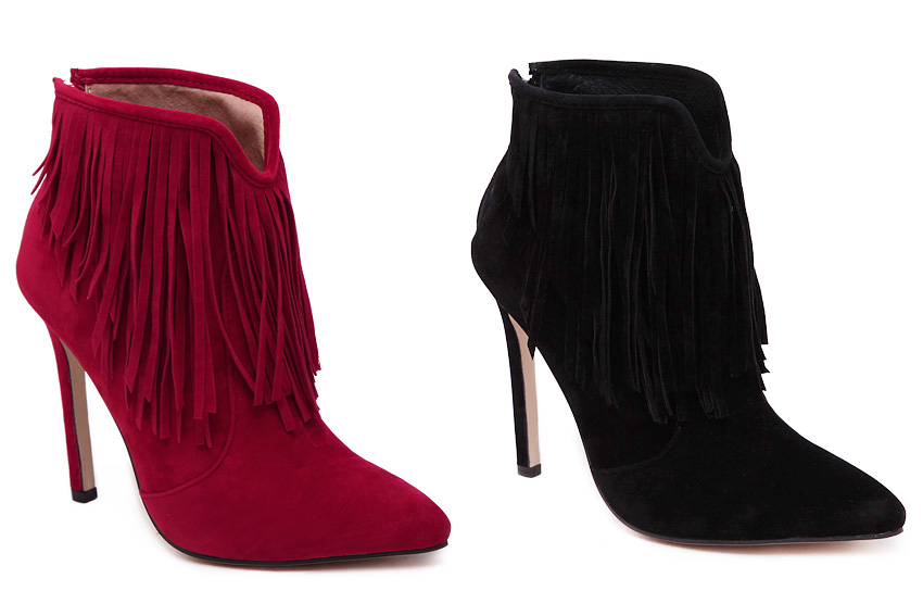 2016-Flapper-Ladies-Spring-Autumn-Women-Red-Black-Tassel-Pointed-Toe-High-Heels-Boots-Spike-Fringe